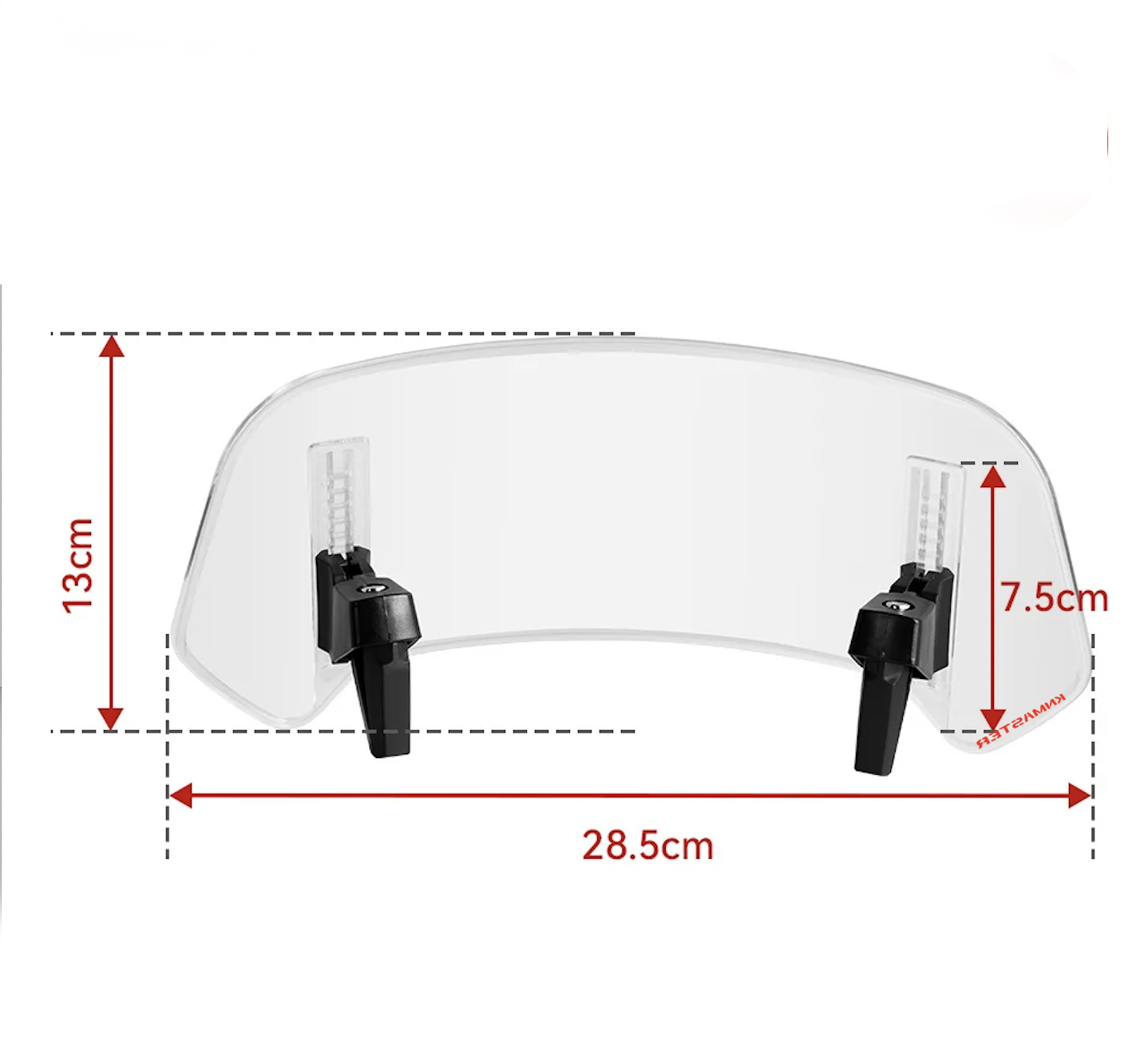 KNMASTER RS-400A YENİ NESİL KADEMELİ RÜZGAR SAPTIRICI ŞEFFAF ÖN CAM UZATMA / DEFLEKTÖR